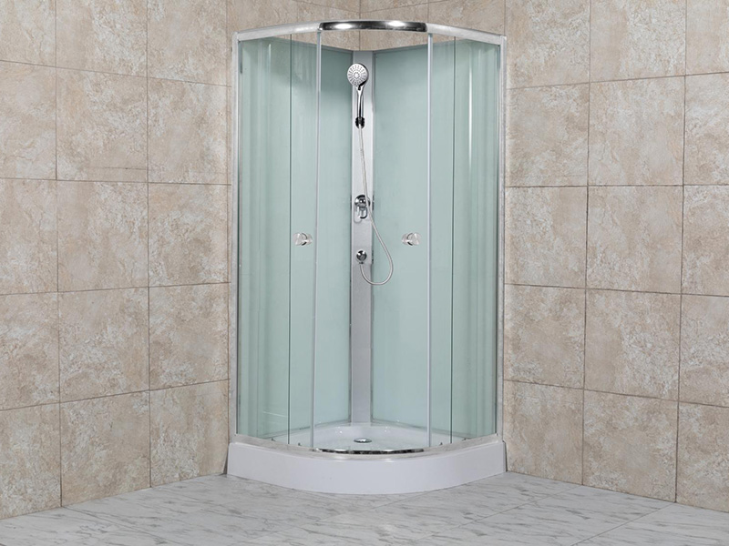 Cabine de salle de douche en verre peinture blanche P1SE