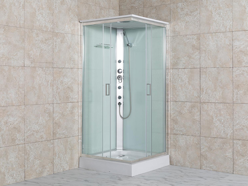 Cabine de douche à porte coulissante en verre P3SQ