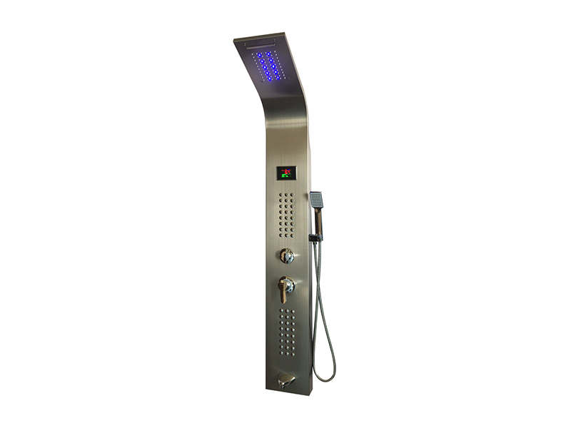 Panneau de douche cascade en acier inoxydable EC-1013 avec affichage LED